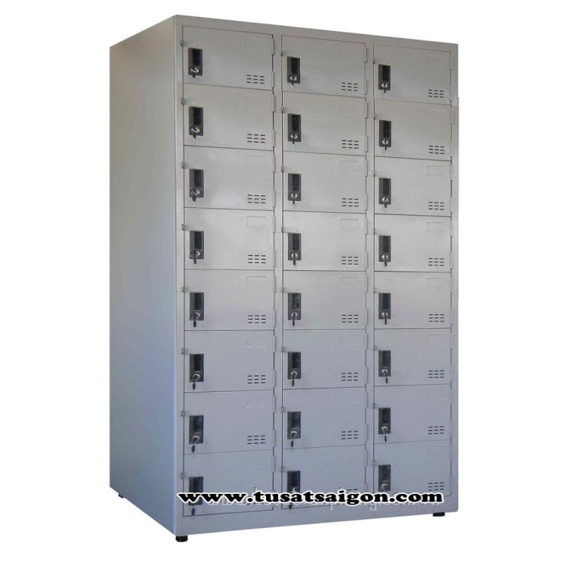 24-door locker cabinet